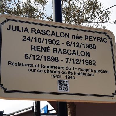 Plaque epoux rascalon